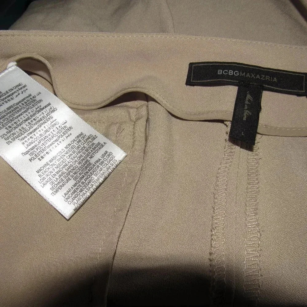 BCBGMAXAZRIA Codie Tan Skort (3.75" inseam) Shorts Size L - Picture 4 of 4